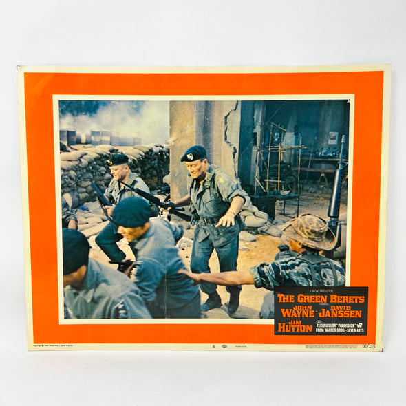 The Green Berets Movie Lobby Card John Wayne David Janssen Jim Hutton No.8