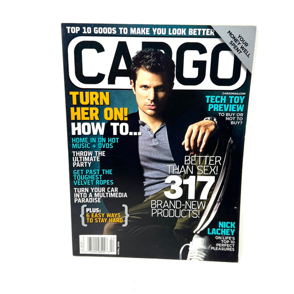 Cargo Magazine April 2006 Nick Lachey Cover Style Gadgets Body Wheels Culture