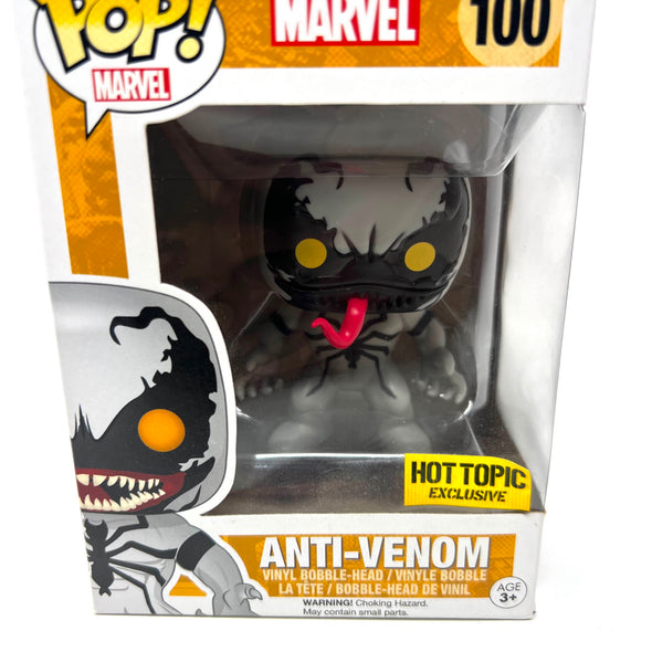 Funko Pop Marvel Hot Topic Anti-Venom Binyl Bobble-Head