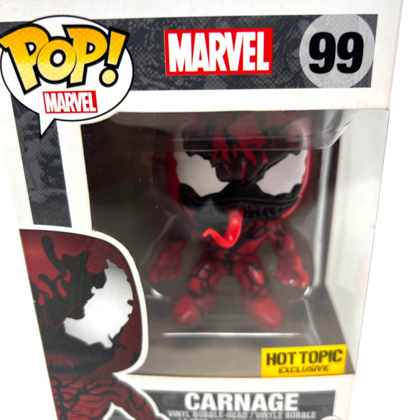 Funko Pop Marvel Hot Topic Exclusive Carnage Vinyl Bobble-Head 99
