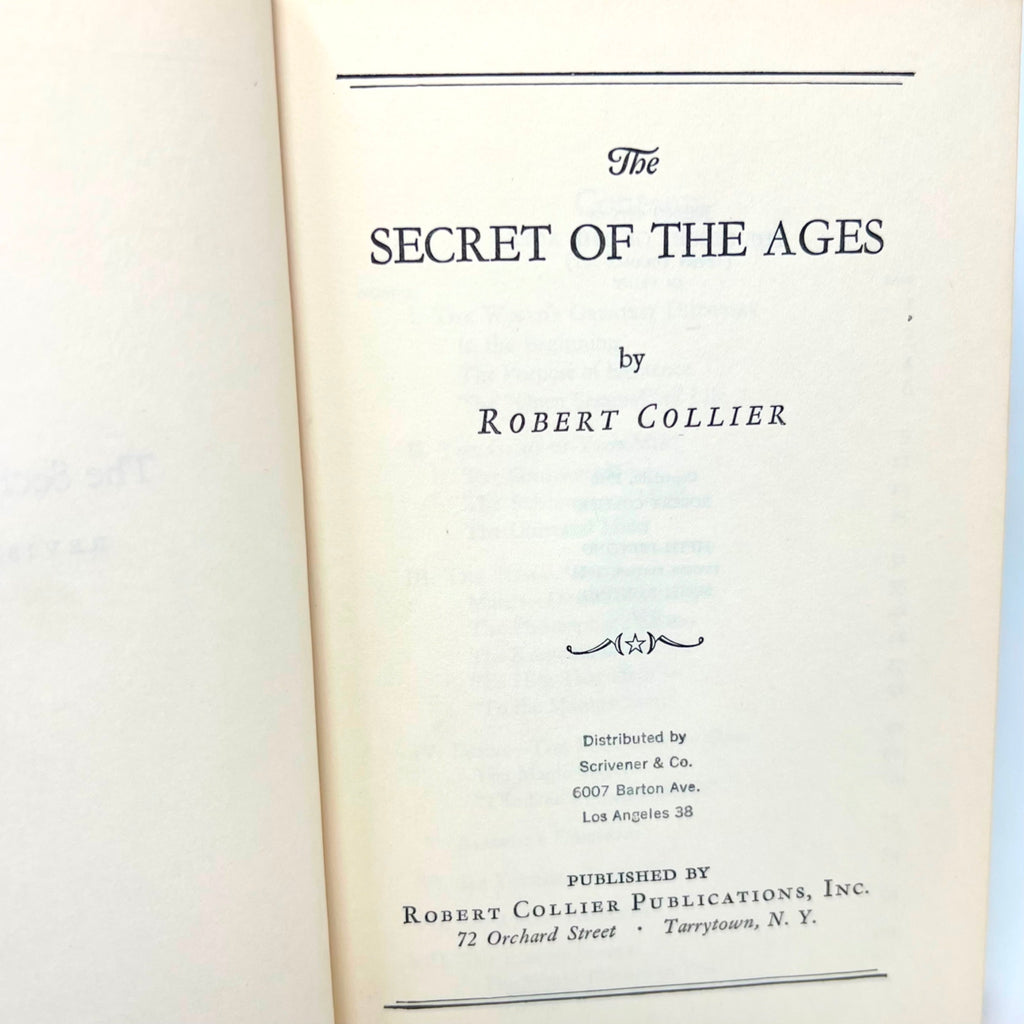 1952 The Secret Of The Ages By Robert Collier sixth Printing
