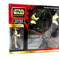 Star Wars Episode 1 Figurine Gift Set Theed Hanger Darth Maul Obi-Wan Qui-Gon