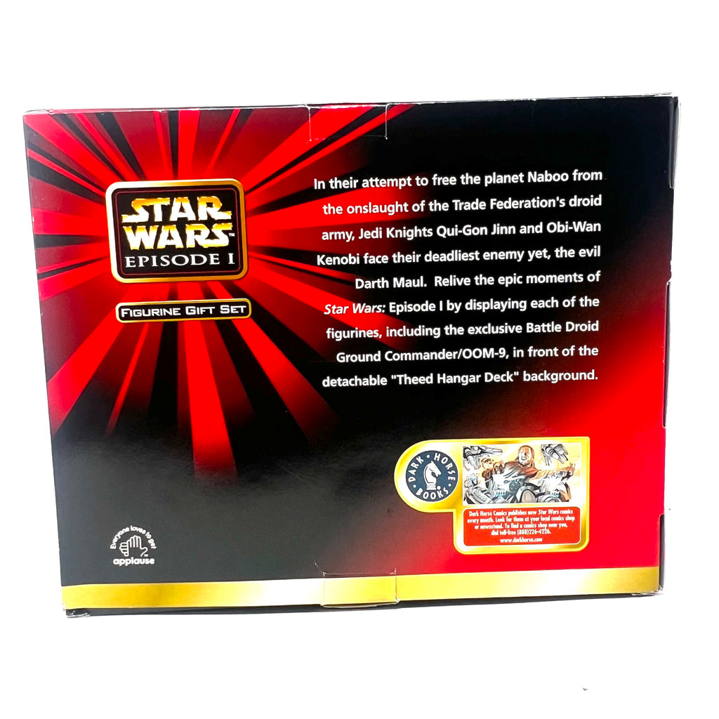Star Wars Episode 1 Figurine Gift Set Theed Hanger Darth Maul Obi-Wan Qui-Gon