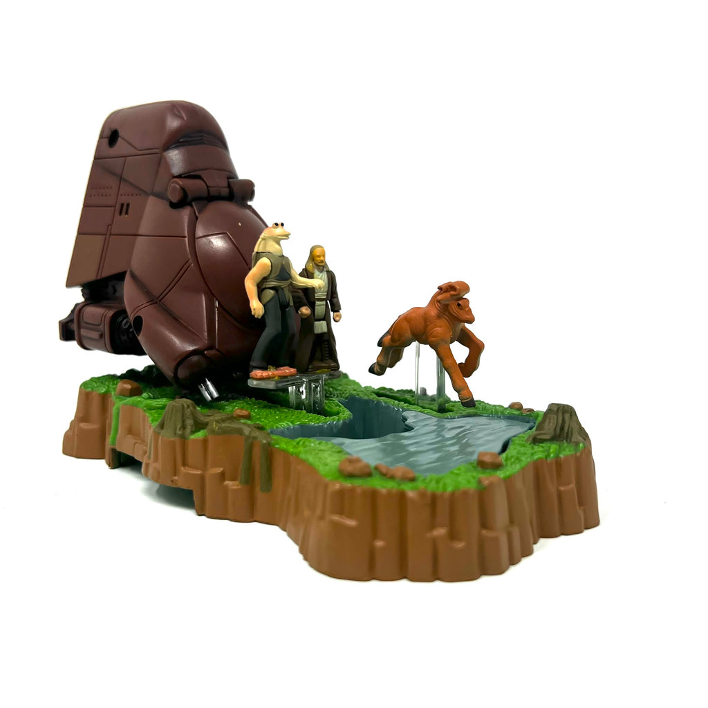 Star Wars Action Fleet Jar Jar & Qui-Gon Jinn Outrun Federation Mini Scene