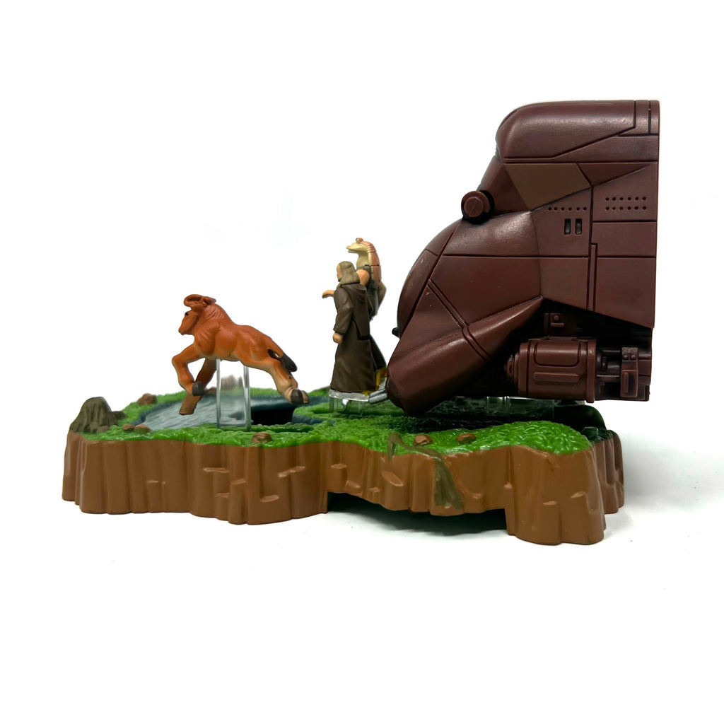Star Wars Action Fleet Jar Jar & Qui-Gon Jinn Outrun Federation Mini Scene