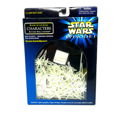 Star Wars Episode 1 Glow in the dark Characters Action Wall Scenes