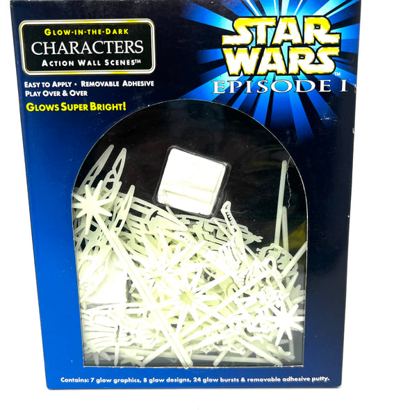 Star Wars Episode 1 Glow in the dark Characters Action Wall Scenes