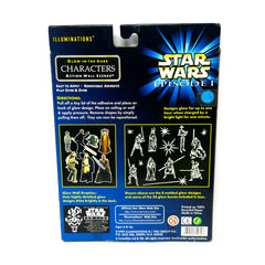 Star Wars Episode 1 Glow in the dark Characters Action Wall Scenes
