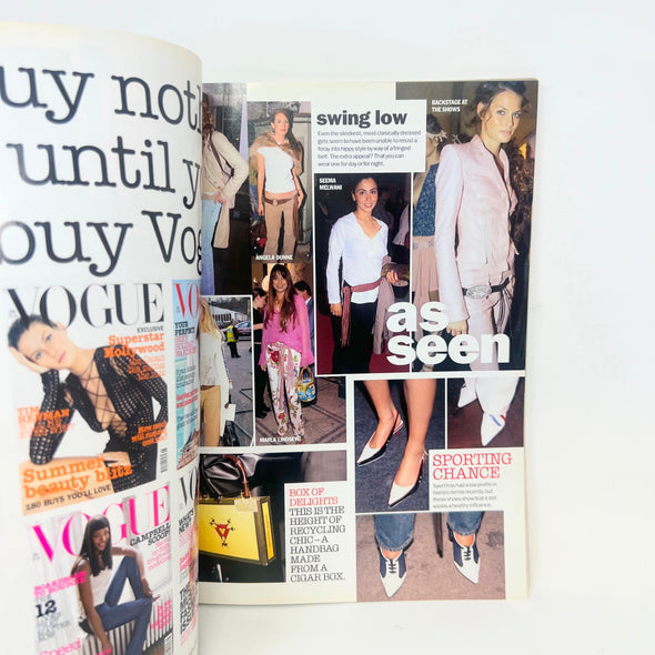 Vogue Magazine UK Edition September 2002 Bianca Jaeger Cover