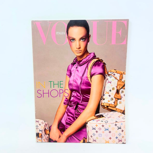 VOGUE ITALIA 2003 IN THE SHOPS JESSICA MILLER NATALIA VODIANOVA CATWALK FASHION