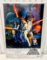Vintage 1993 Star Wars  Re-Release Zig Zag Germany Poster 24 x 36 Inches