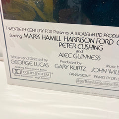 Vintage 1993 Star Wars  Re-Release Zig Zag Germany Poster 24 x 36 Inches