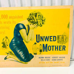 1958 Unwed Mother Movie Poster 22x28