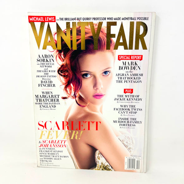 Vanity Fair Magazine December 2011 Scarlett Johansson Cover