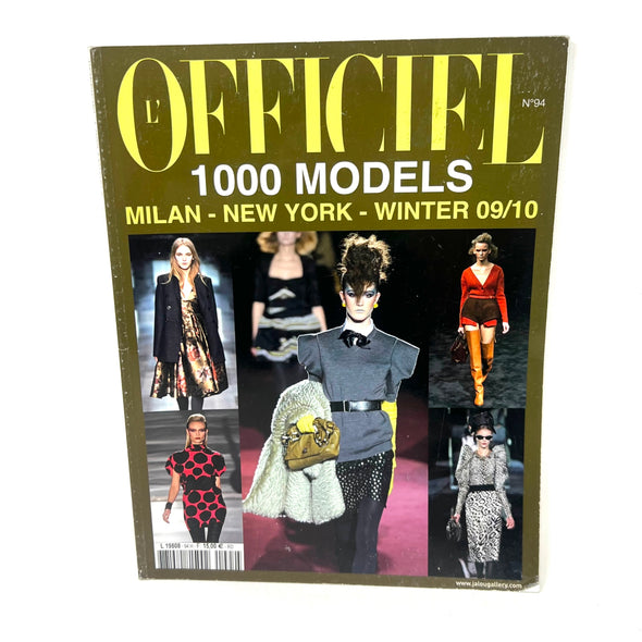 L'Officiel Magazine No.94 1000 Models Milan New York Winter 09/10