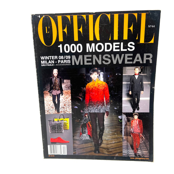 L'Officiel Magazine No.44 1000 Models Menswear Winter 08/09 Milan Paris