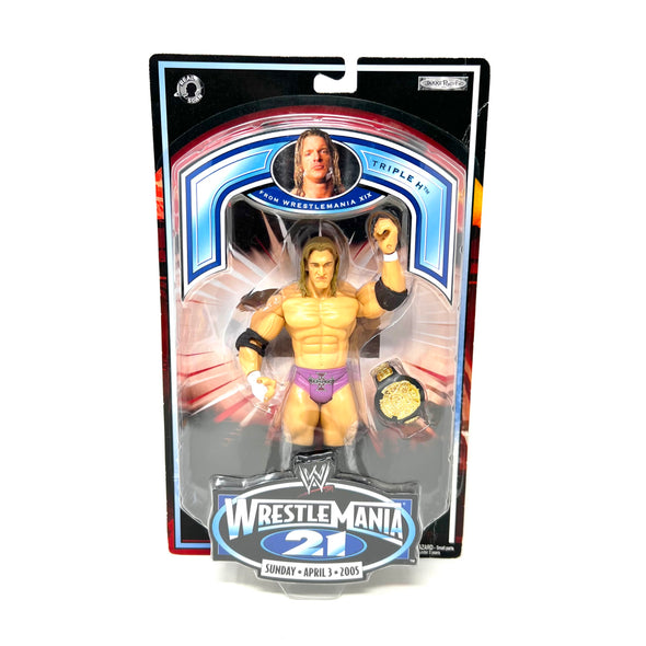 WWF WWE Wrestle Mania 21 Triple H Action Figure