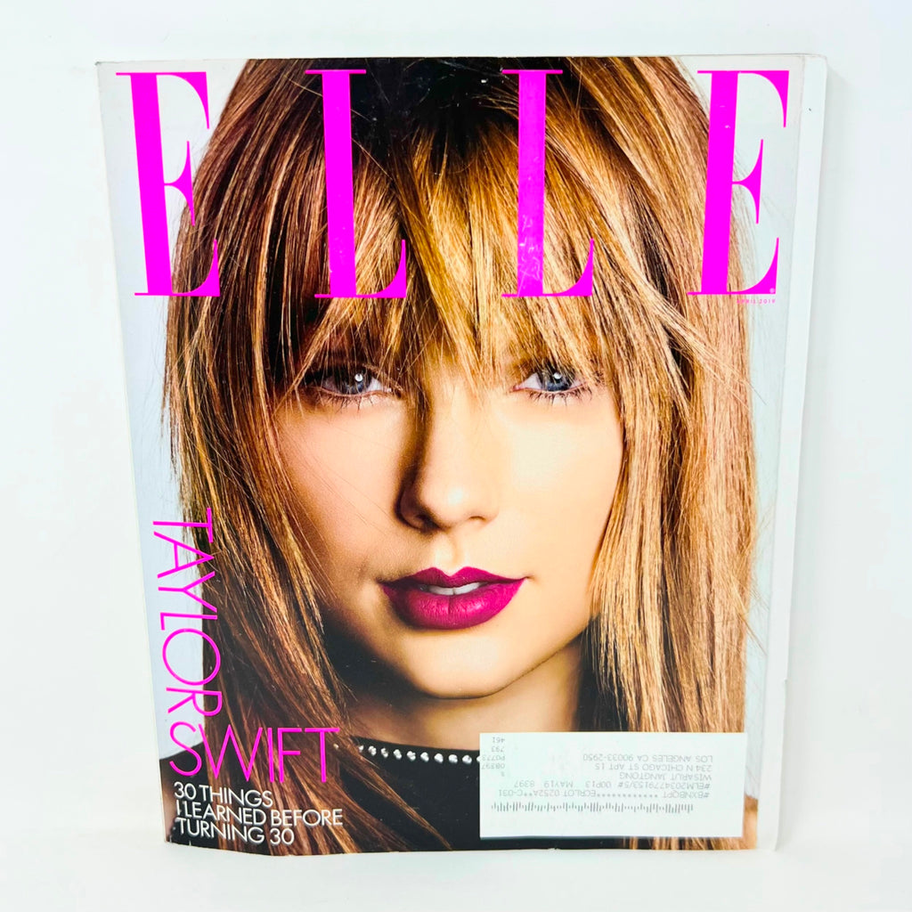 ELLE Magazine TAYLOR SWIFT Cover 30 Things Learned Before Turning 30 April 2019