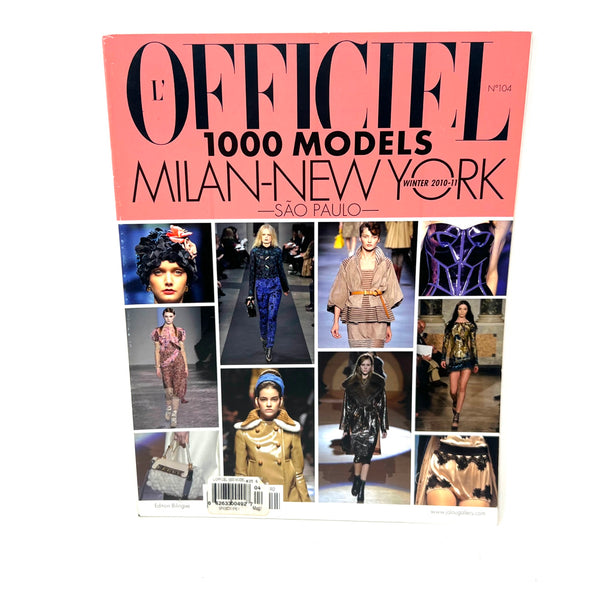 L'Officiel Magazine N.104 1000 Models MIlan New York Winter 2010-11 Sao Paulo