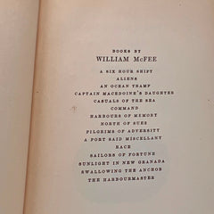 1931 The Harbourmaster A Novel  William Mcfee