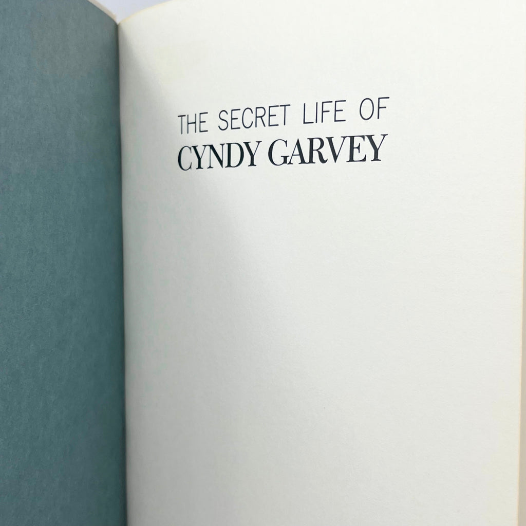 The Secret Life of Cyndy Garvey and Andy Meisler Hardcover Book First Edition