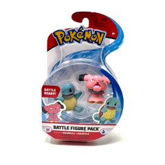 Pokemon Battle Figure Snubbull + Squirtle Mini Action Figure Scaled for Battle
