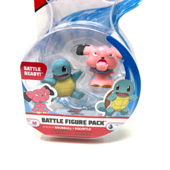 Pokemon Battle Figure Snubbull + Squirtle Mini Action Figure Scaled for Battle