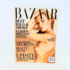 Harper's Bazaar Magazine January 2003 Best Bags & Shoes Kate Winslet Cover