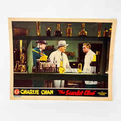1945 Charlie Chan THe Scarlet Blue Movie Lobby Card Gene Autry