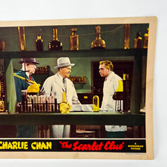 1945 Charlie Chan THe Scarlet Blue Movie Lobby Card Gene Autry