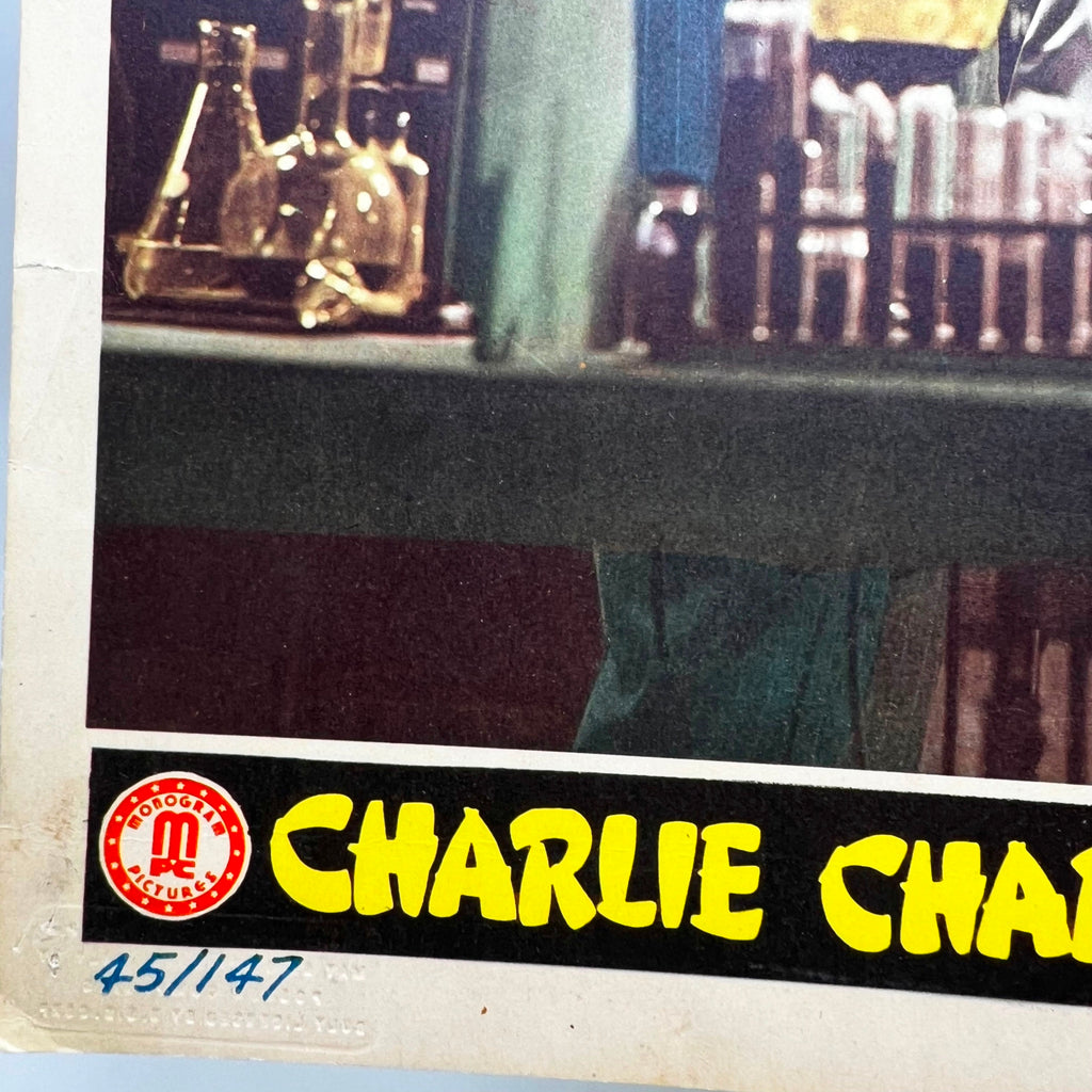 1945 Charlie Chan THe Scarlet Blue Movie Lobby Card Gene Autry