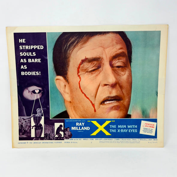 1963 The Man With The X-Ray Eyes Vintage Movie Lobby Card No.2