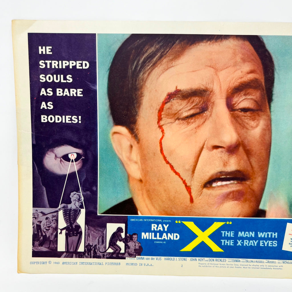 1963 The Man With The X-Ray Eyes Vintage Movie Lobby Card No.2