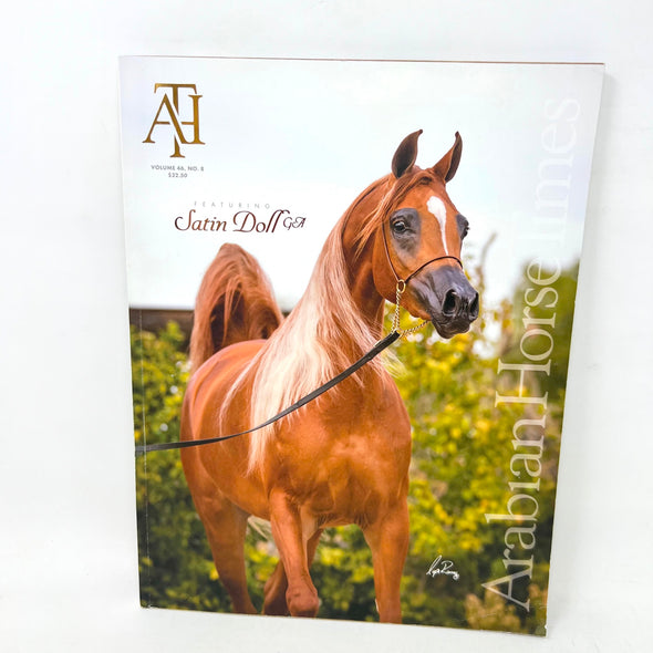 Arabian Horse Times magazine 2016 Issue 1 Vol. 46 No.8 Satin Doll GA Cover