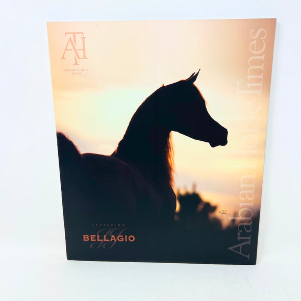 Arabian Horse Times magazine  Vol. 47 No.7 2017 Issue 1 Bellagio Cover