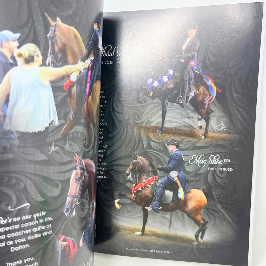Arabian Horse Times magazine  Vol. 47 No.7 2017 Issue 1 Bellagio Cover