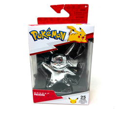 Pokémon 25 years Anniversary Chrome Silver Pikachu Figure