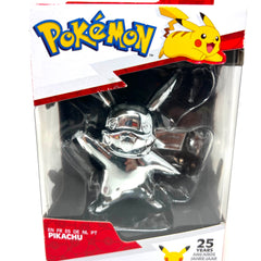 Pokémon 25 years Anniversary Chrome Silver Pikachu Figure