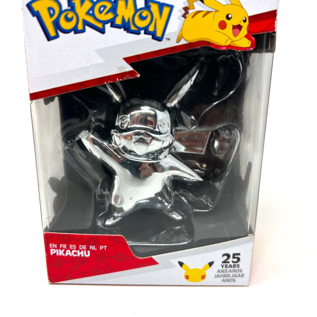 Pokémon 25 years Anniversary Chrome Silver Pikachu Figure