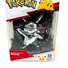 Pokémon 25 years Anniversary Chrome Silver Pikachu Figure