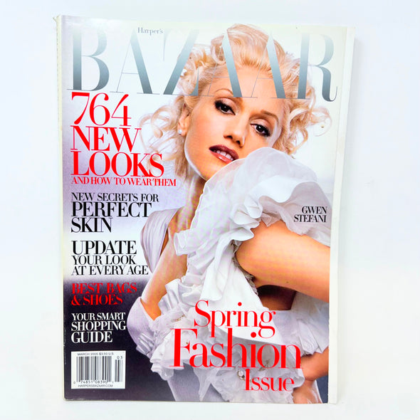 Harper's Bazaar March 2005 Hearts Magazine Gwen Stefani Cover