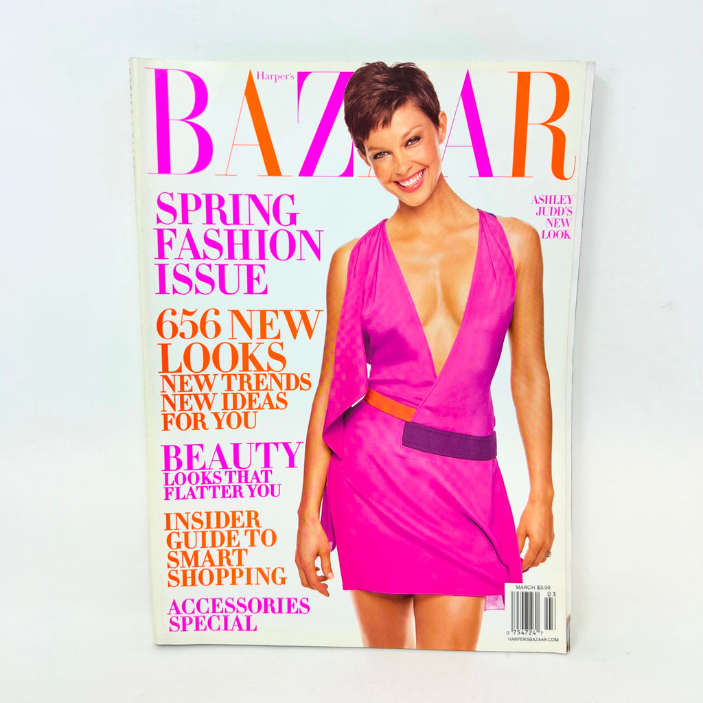 Harper's Bazaar Hearts Magazine March 2003 Spring Fashion Issue Ashley Judds