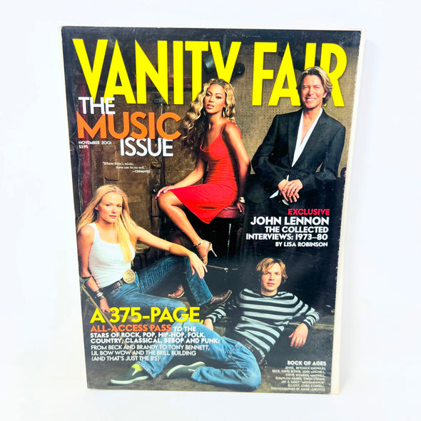 Vanity Fair November 2001 Music Issue November 2001