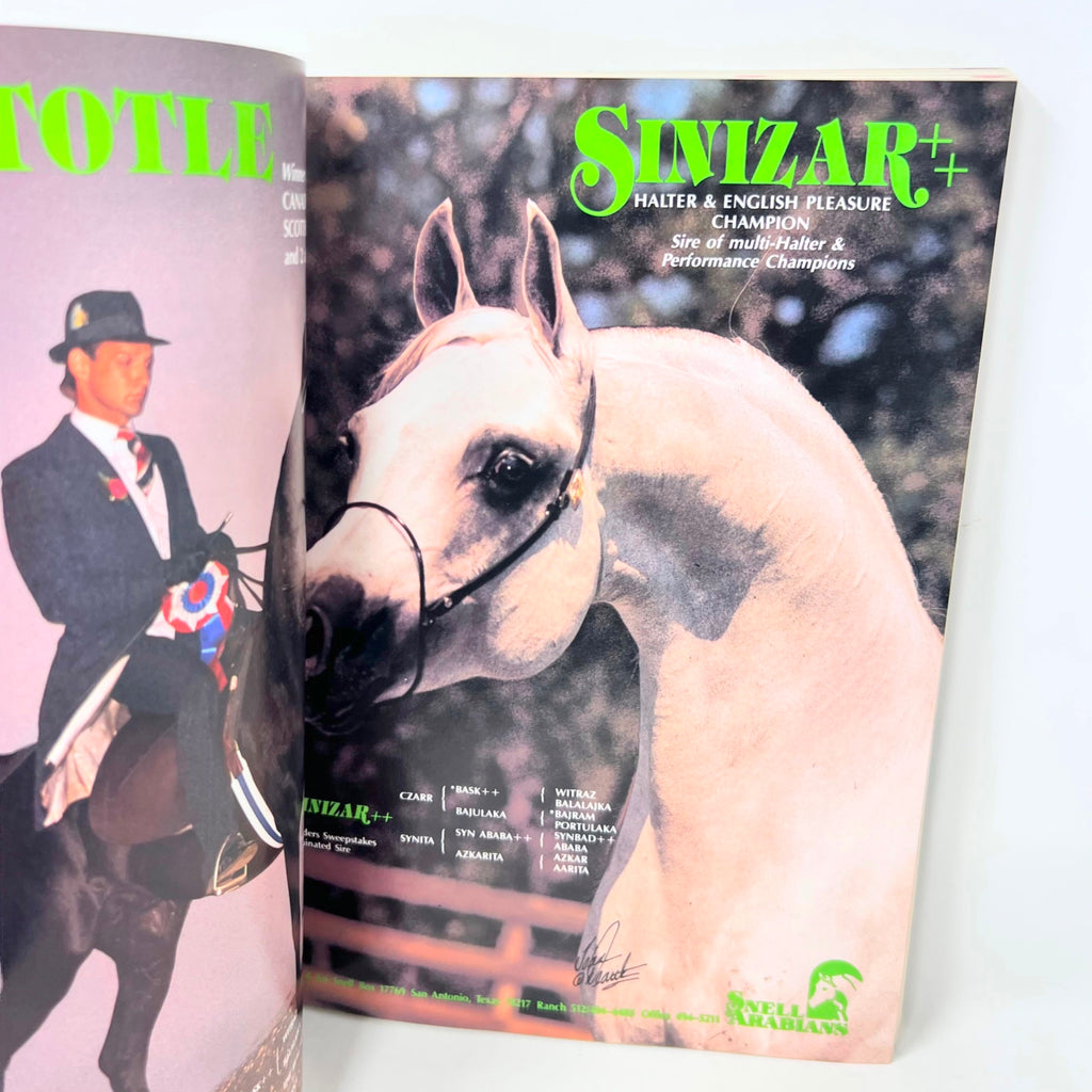 Arabian Horse World July 1985 Vol.25 No.10 A Legacy of Gleannloch Bloodlines