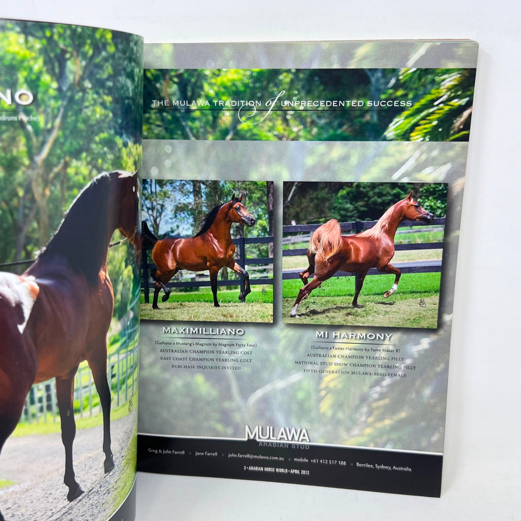Arabian Horse World April 2012 Vol. 52 No.7 Horse Magazine