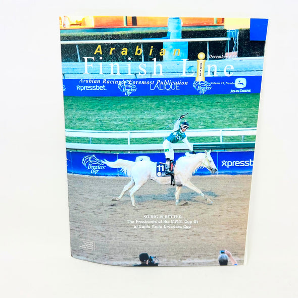 Arabian Finish Line Racing Foremost Publication December 2013 Vol. 25 No.12