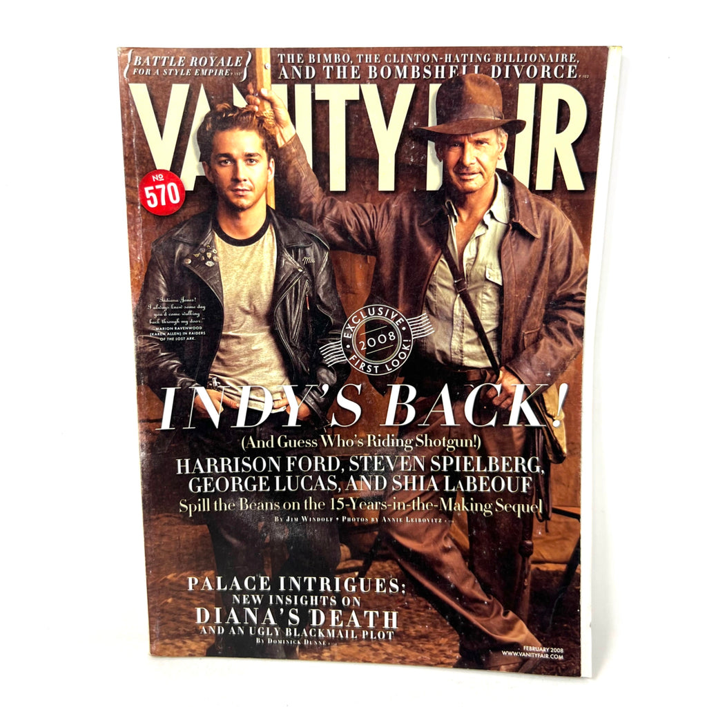 Vanity Fair Magazine No.570 February 2008 Exclusive First Look Indy's Back