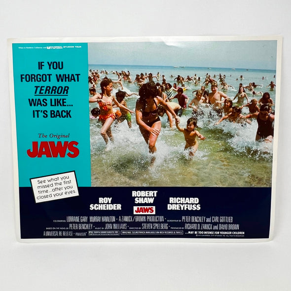 1975 Universal Studios Jaws 2 Horror Film Original Movie Lobby Card (c)