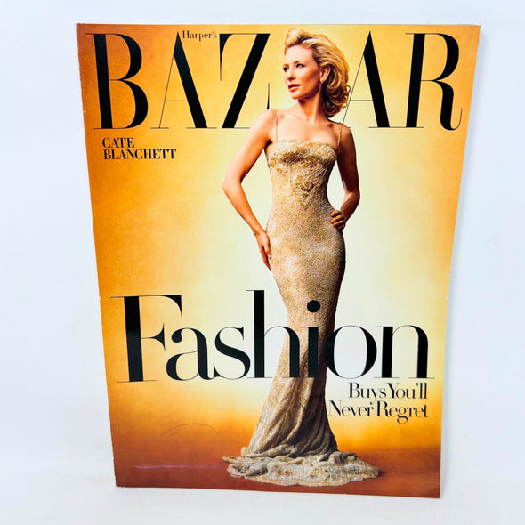 Harper’s Bazaar Magazine August 2005 Cate Blanchett Gisele Bunchen Armani
