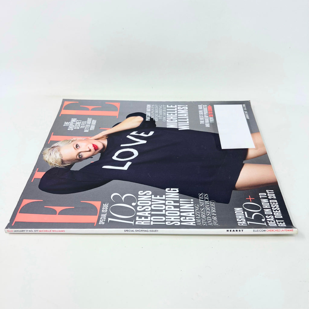 Elle Fashion Magazine January 2017 Special Issue Michelle Williams